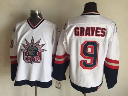 Adam Graves New York Rangers white Throwback jersey