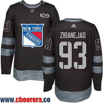 Mika Zibanejad New York Rangers black jersey