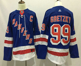 Wayne Gretzky New York Rangers royal Home jersey