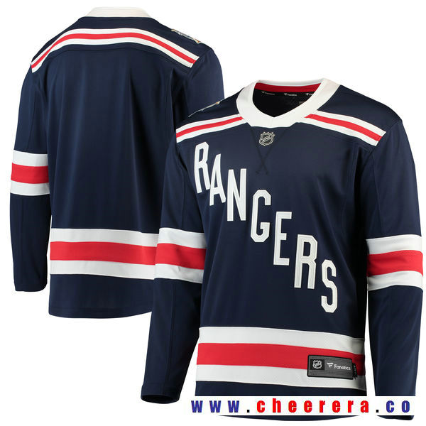 Custom New York Rangers navy Winter Classic jersey
