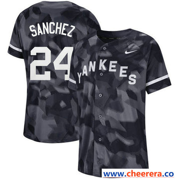 Gary Sanchez New York Yankees black Fashion jersey