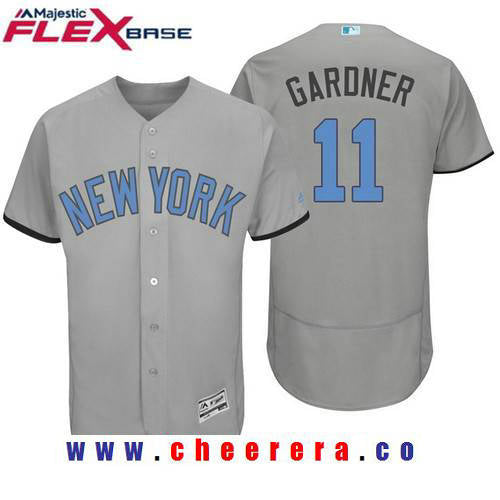 Brett Gardner Name New York Yankees gray jersey