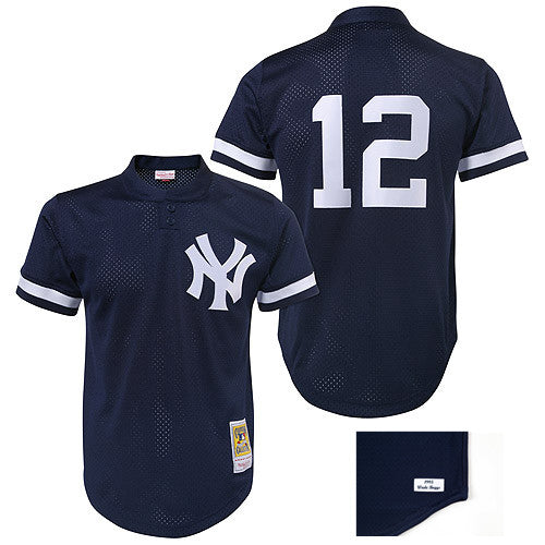 Wade Boggs New York Yankees navy Authentic jersey