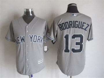 Alex Rodriguez New York Yankees gray Away jersey