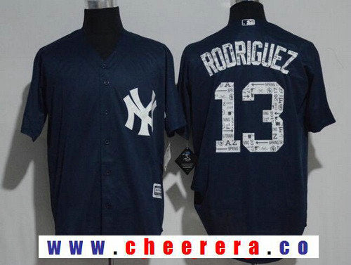 Alex Rodriguez New York Yankees navy jersey
