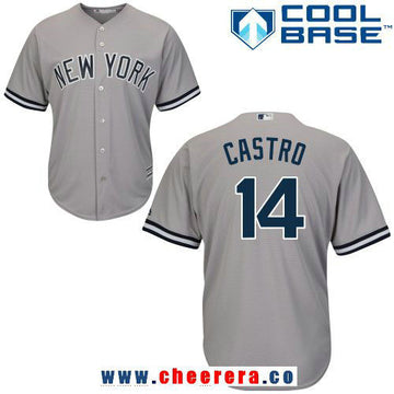 Starlin Castro New York Yankees gray Road jersey
