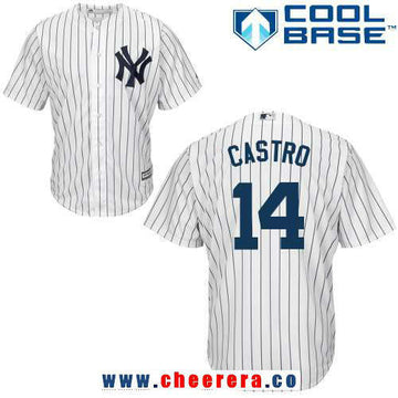 Starlin Castro New York Yankees white Home jersey