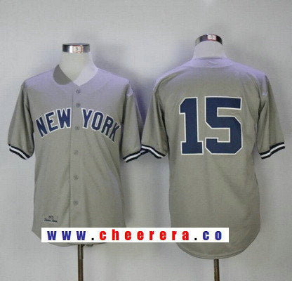 Thurman Munson New York Yankees gray Throwback jersey