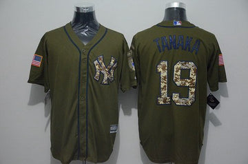Masahiro Tanaka New York Yankees green Salute To Service jersey