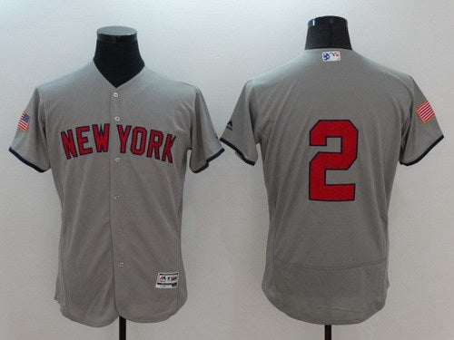 Derek Jeter New York Yankees gray Fashion jersey