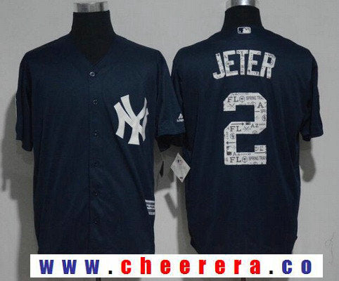 Derek Jeter New York Yankees navy jersey