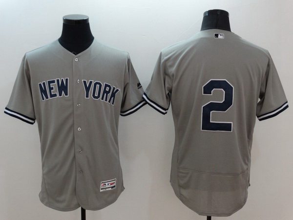 Derek Jeter New York Yankees gray jersey