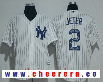 Derek Jeter New York Yankees white jersey