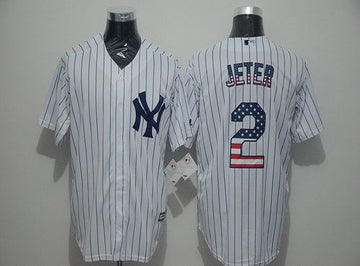 Derek Jeter New York Yankees white Fashion jersey
