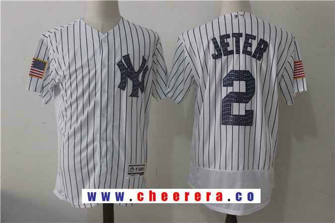 Derek Jeter New York Yankees white jersey