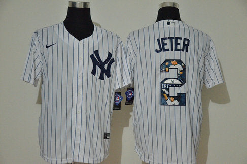 Derek Jeter New York Yankees white jersey