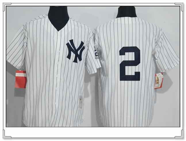 Derek Jeter New York Yankees white Cooperstown jersey