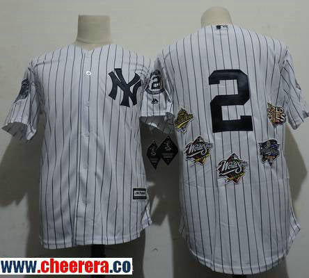 Derek Jeter New York Yankees white jersey