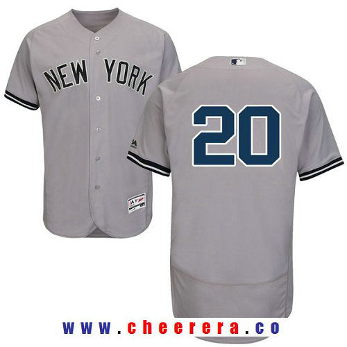 Jorge Posada New York Yankees gray Road jersey