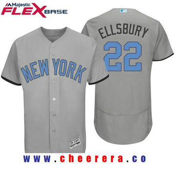 Jacoby Ellsbury Name New York Yankees gray jersey