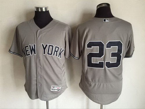 Don Mattingly New York Yankees gray Road jersey