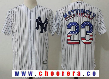 Don Mattingly New York Yankees white Fashion jersey