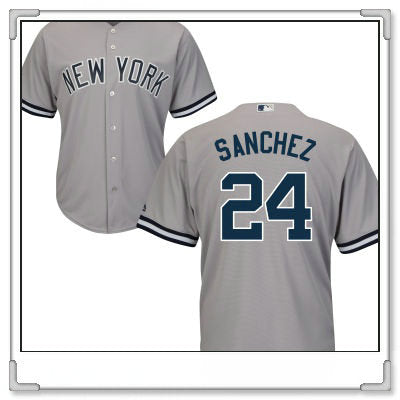 Gary Sanchez New York Yankees gray Road jersey