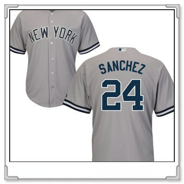 Gary Sanchez New York Yankees gray Road jersey