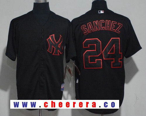 Gary Sanchez New York Yankees black Lights Out jersey