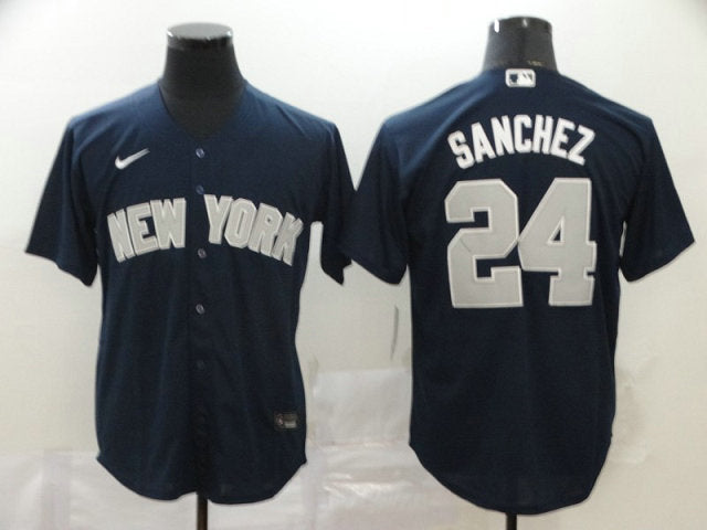 Gary Sanchez New York Yankees navy jersey