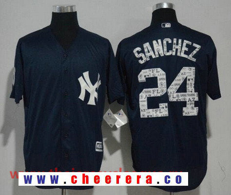 Gary Sanchez New York Yankees navy jersey