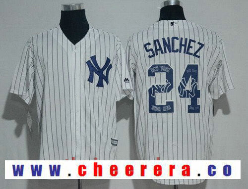 Gary Sanchez New York Yankees white jersey