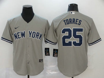 Gleyber Torres New York Yankees gray jersey