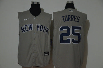 Gleyber Torres New York Yankees gray jersey