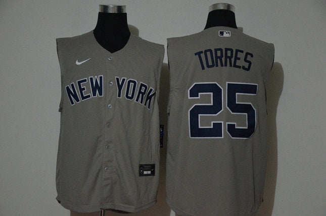 Gleyber Torres New York Yankees gray jersey