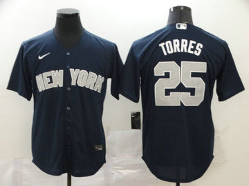 Gleyber Torres New York Yankees navy jersey