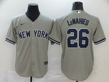 DJ LeMahieu New York Yankees gray jersey