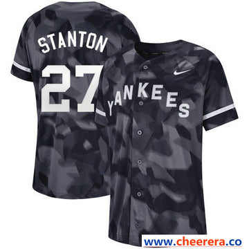 Giancarlo Stanton New York Yankees black Fashion jersey