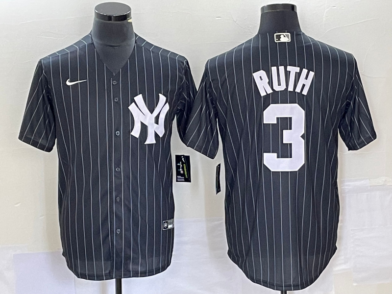 Babe Ruth New York Yankees black jersey