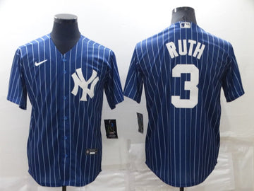 Babe Ruth New York Yankees navy jersey