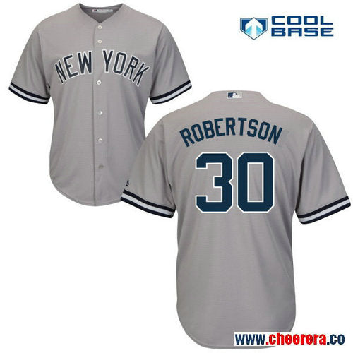 David Robertson New York Yankees gray Road jersey