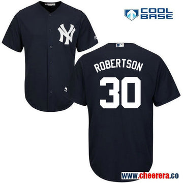 David Robertson New York Yankees navy Alternate jersey