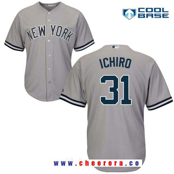 Ichiro Suzuki New York Yankees gray Road jersey