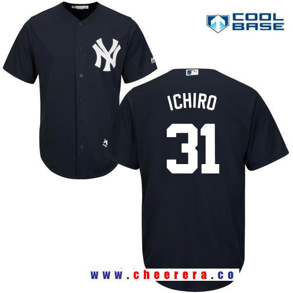 Ichiro Suzuki New York Yankees navy Alternate jersey