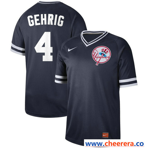Lou Gehrig New York Yankees navy Legend jersey
