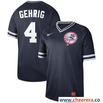 Lou Gehrig New York Yankees navy Legend jersey