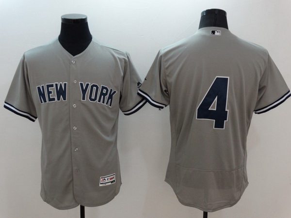 Lou Gehrig New York Yankees gray jersey