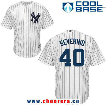 Luis Severino New York Yankees white Home jersey