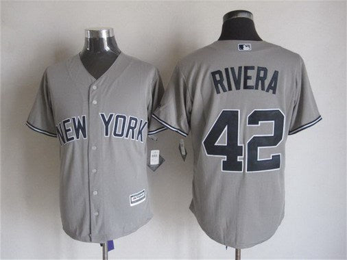 NY Mariano Rivera New York Yankees gray Away jersey