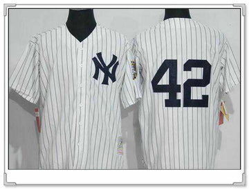 NY Mariano Rivera New York Yankees white Cooperstown jersey